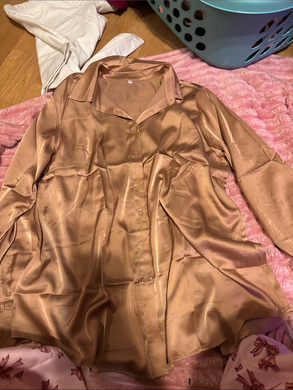 Long sleeve , button down dressy woman blouse